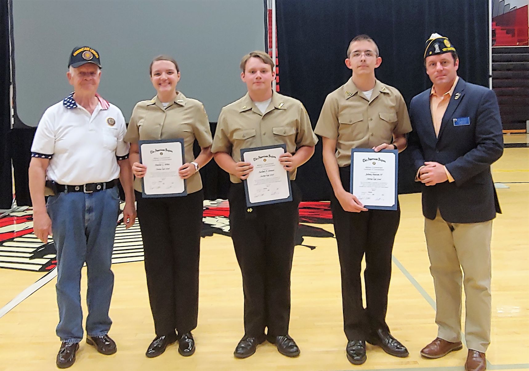 Cherokee NJROTC celebrates change of command, individual awards